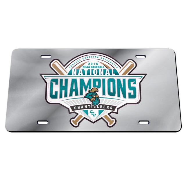 Coastal Carolina Chanticleers Acrylic Classic License Plates