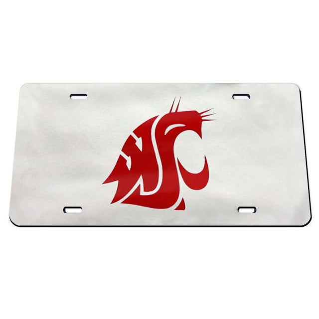 Placas de matrícula clásicas de acrílico de los Washington State Cougars