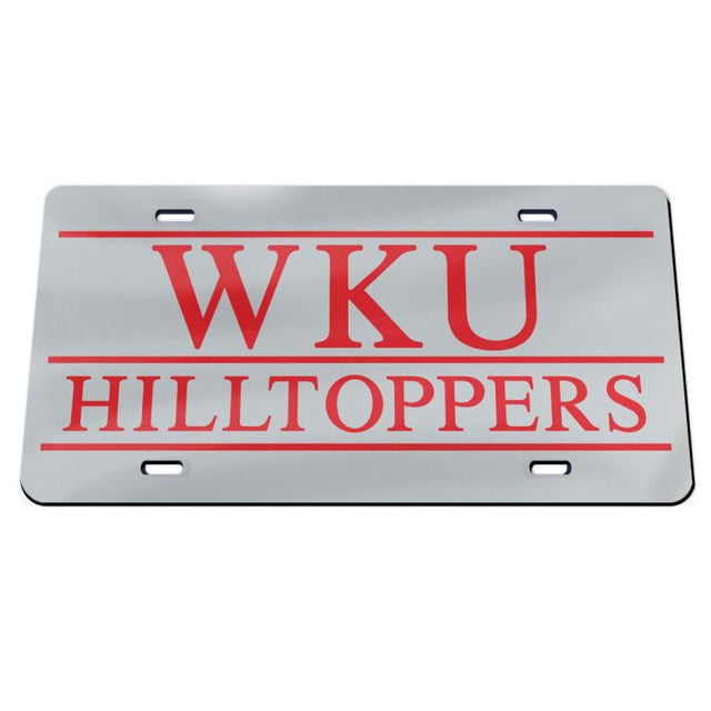 Western Kentucky Hilltoppers Acrylic Classic License Plates