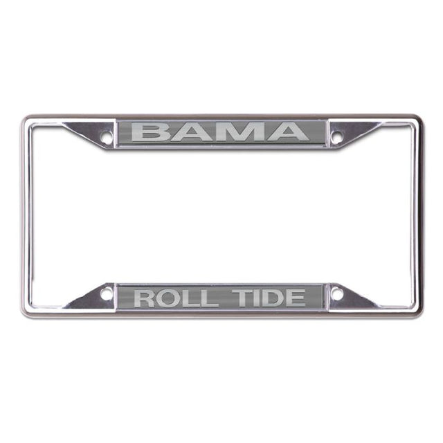 Alabama Crimson Tide FROSTED Lic Plt Frame S/S Printed