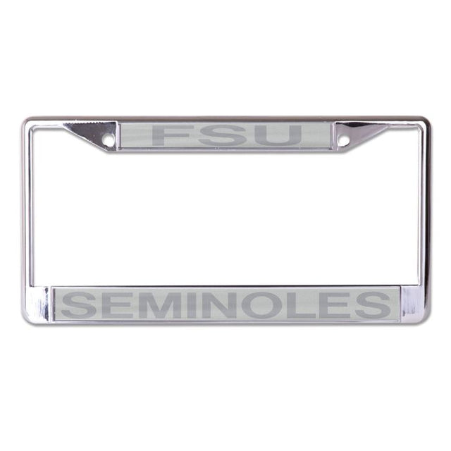 Florida State Seminoles FROSTED Lic Plt Frame S/L Printed