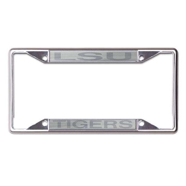 LSU Tigers FROSTED Lic Plt Frame S/S Impreso