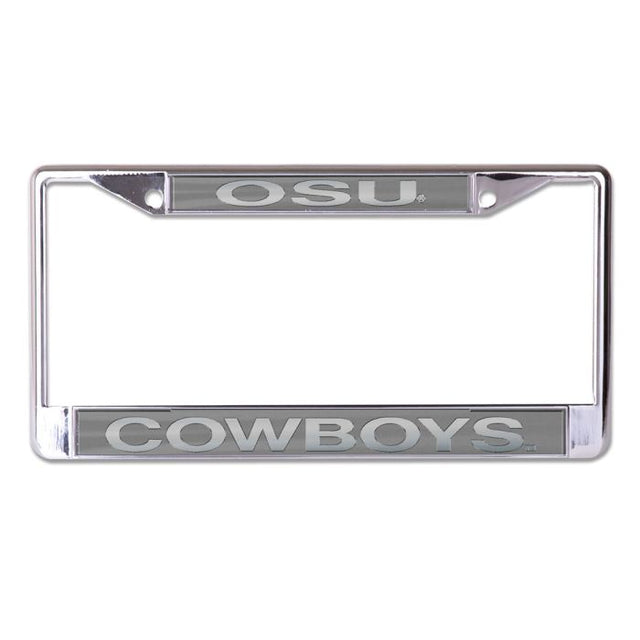 Oklahoma State Cowboys FROSTED Lic Plt Frame S/L Printed