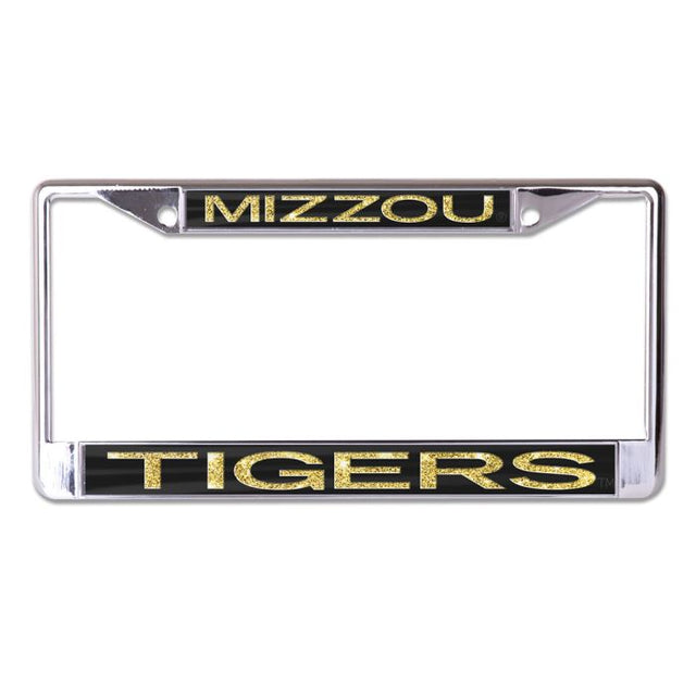 Missouri Tigers GLITTER LETTERS Lic Plt Frame S/L Printed