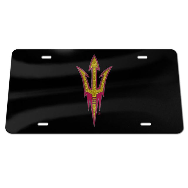 Arizona State Sun Devils GLITTER LOGO Acrylic Classic License Plates