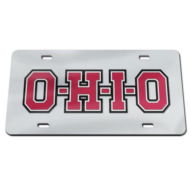 Ohio State Buckeyes O - H - I - O Acrylic Classic License Plates