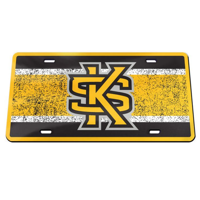 Kennesaw State Owls VINTAGE Specialty Acrylic License Plate