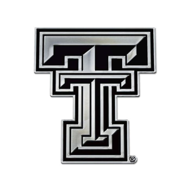 Emblema para automóvil de forma libre cromado de los Texas Tech Red Raiders