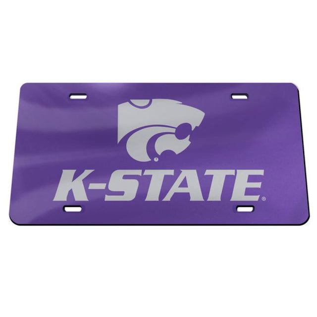 Kansas State Wildcats Acrylic Classic License Plates