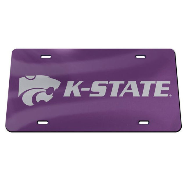 Kansas State Wildcats Acrylic Classic License Plates