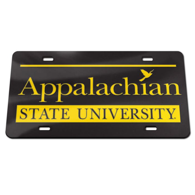 Matrícula acrílica especial de Appalachian State Mountaineers