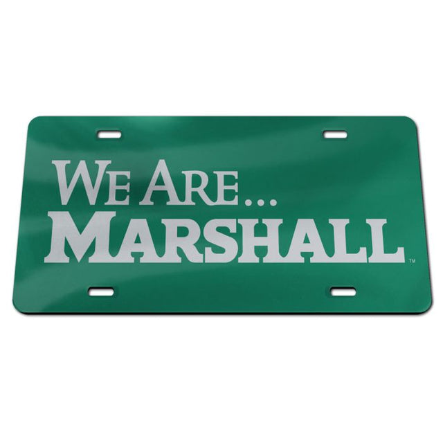 Marshall Thundering Herd Specialty Acrylic License Plate