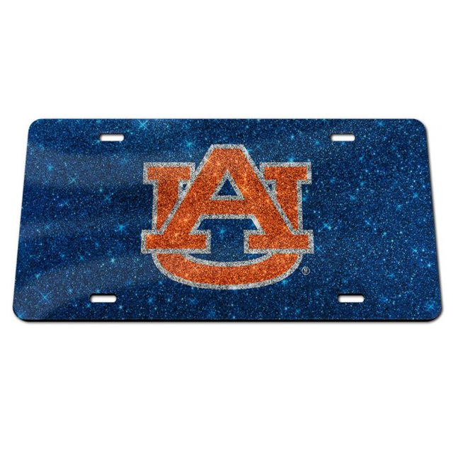 Auburn Tigers GLITTER Specialty Acrylic License Plate