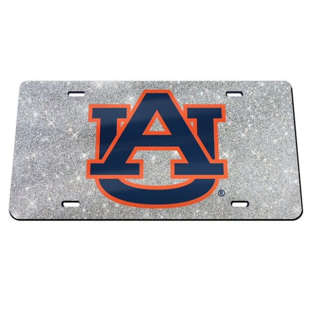 Placas de matrícula clásicas de acrílico con fondo brillante de Auburn Tigers