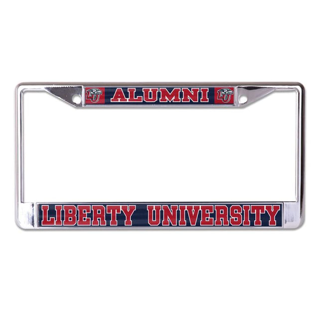 Liberty Flames Lic Plt Frame S/L Printed