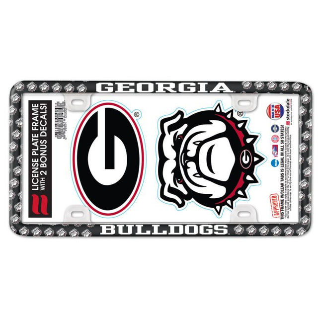 Georgia Bulldogs License Plate Thin Frame - Plastic w/Decal