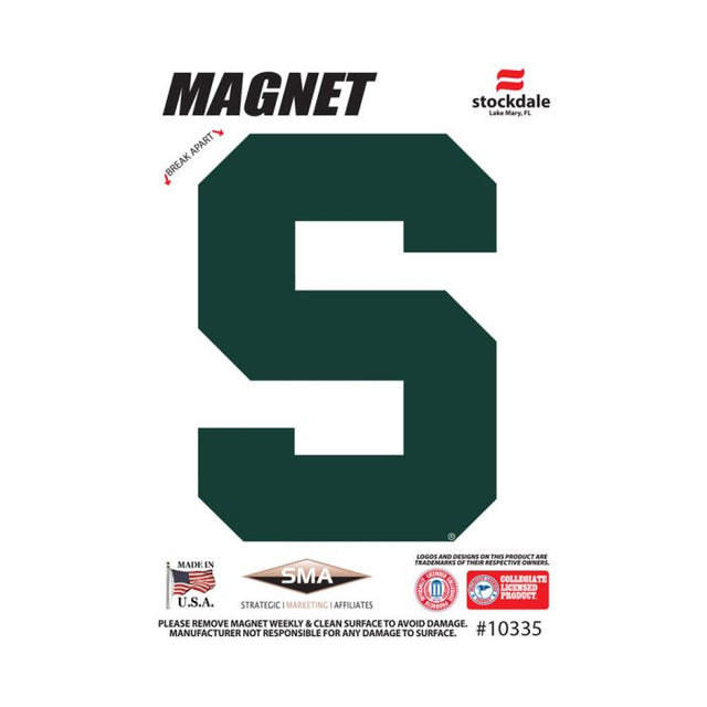 Imanes para exteriores de los Spartans de Michigan State, 3" x 5"