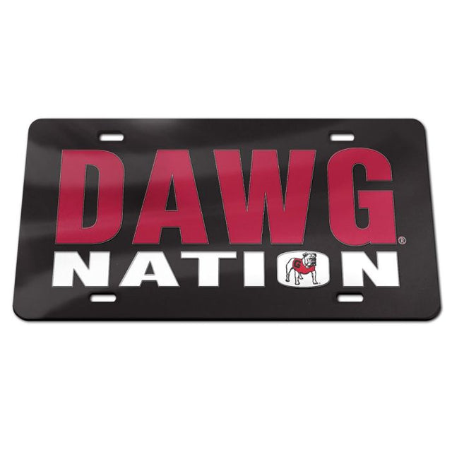 Georgia Bulldogs Specialty Acrylic License Plate