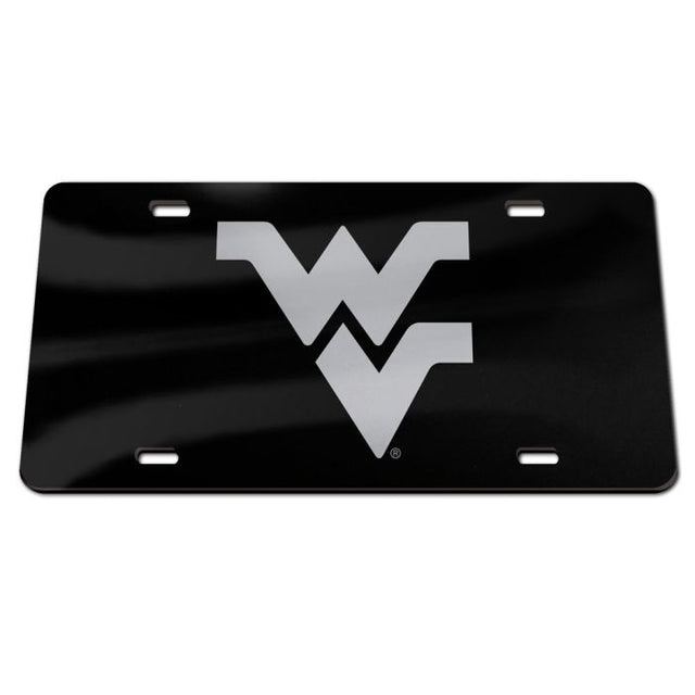 Placas de matrícula clásicas de acrílico de los Mountaineers de West Virginia