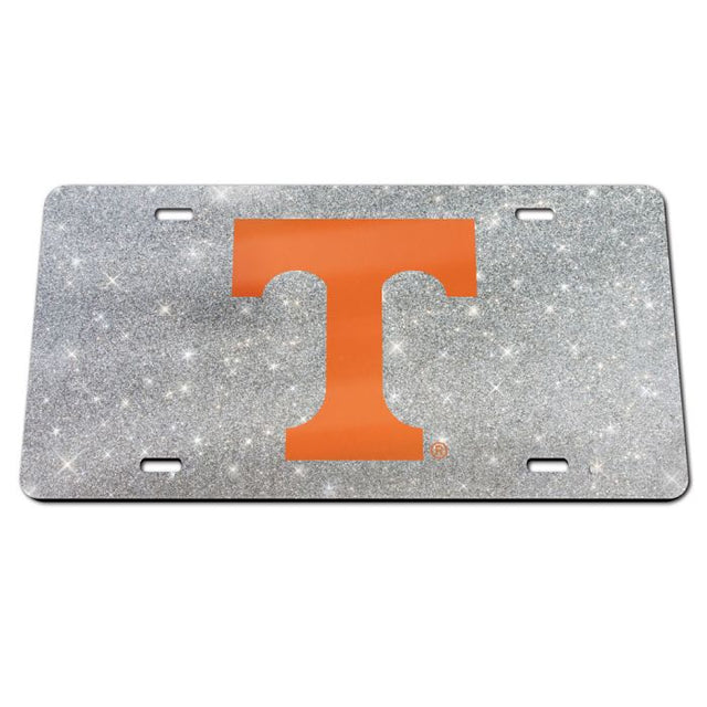 Matrícula de acrílico especial con fondo brillante de Tennessee Volunteers