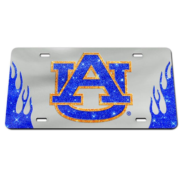 Placas de matrícula clásicas de acrílico con el logotipo BRILLO de los Auburn Tigers