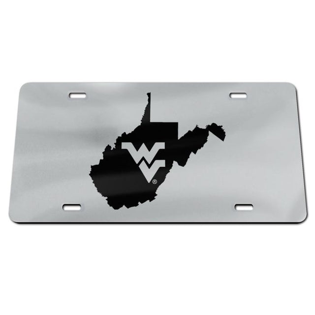 Placas de matrícula clásicas de acrílico de los Mountaineers de West Virginia