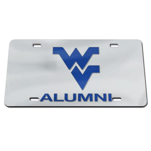 Placas de matrícula clásicas de acrílico de los Mountaineers de West Virginia