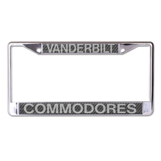 Vanderbilt Commodores CARBON Lic Plt Frame S/L Impreso