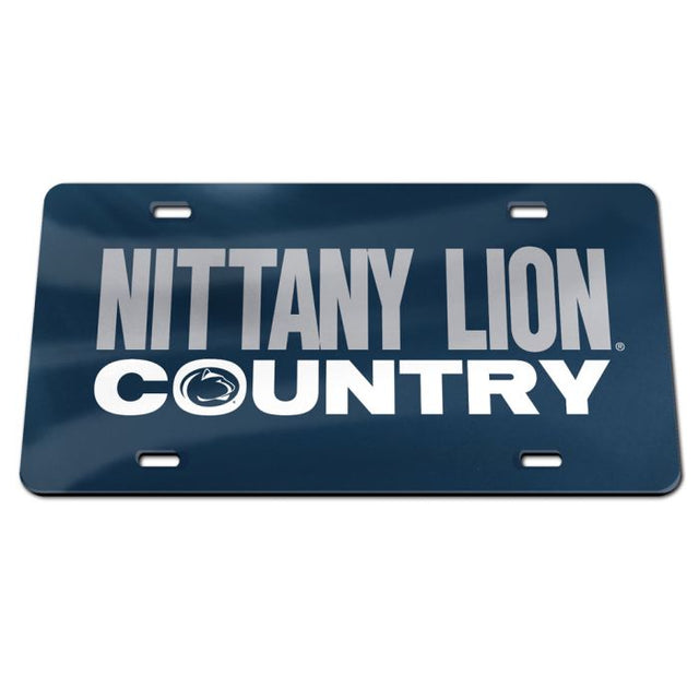 Placas de matrícula clásicas de acrílico de los Penn State Nittany Lions