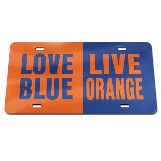 Placas de matrícula clásicas de acrílico de los Boise State Broncos