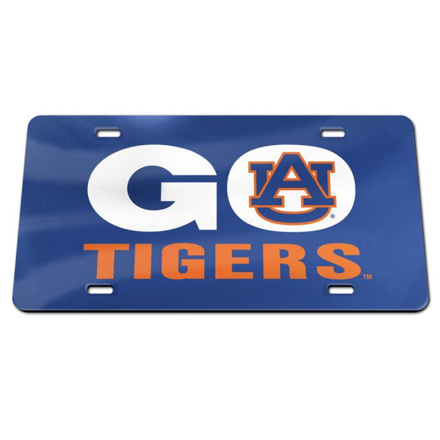 Placas de matrícula clásicas de acrílico de Auburn Tigers