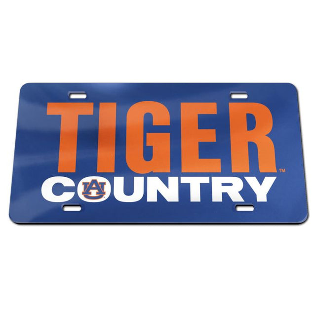 Auburn Tigers Acrylic Classic License Plates