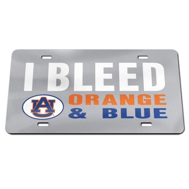 Placas de matrícula clásicas de acrílico de Auburn Tigers