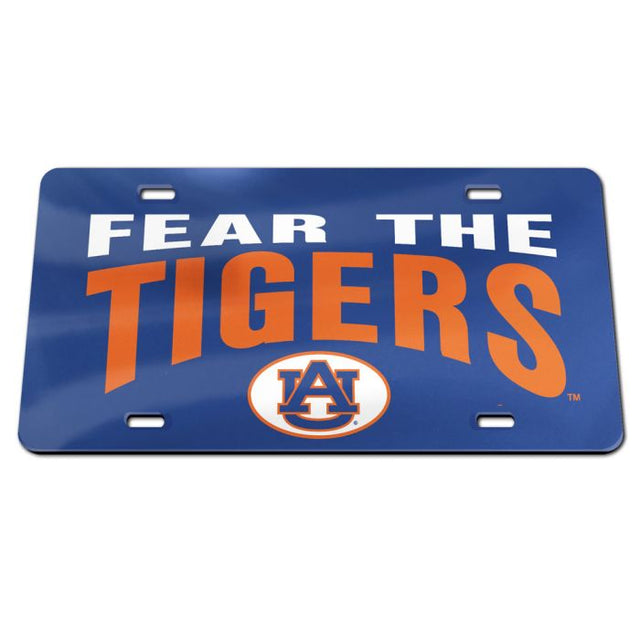 Auburn Tigers Specialty Acrylic License Plate