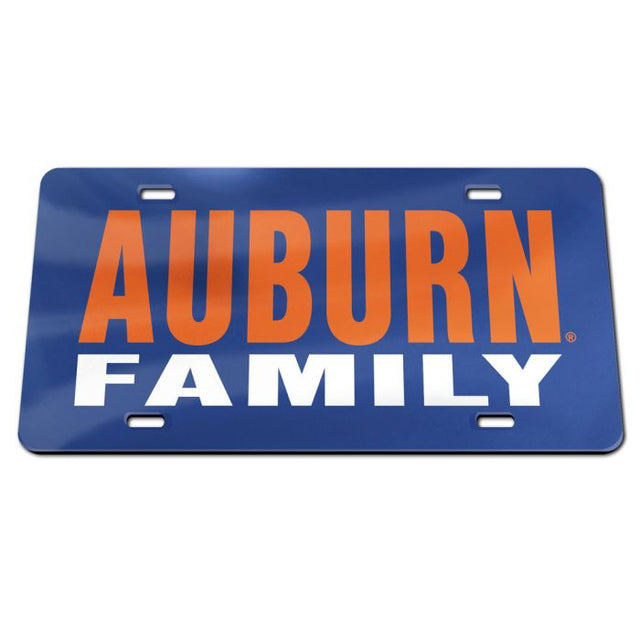 Matrícula acrílica especial de Auburn Tigers