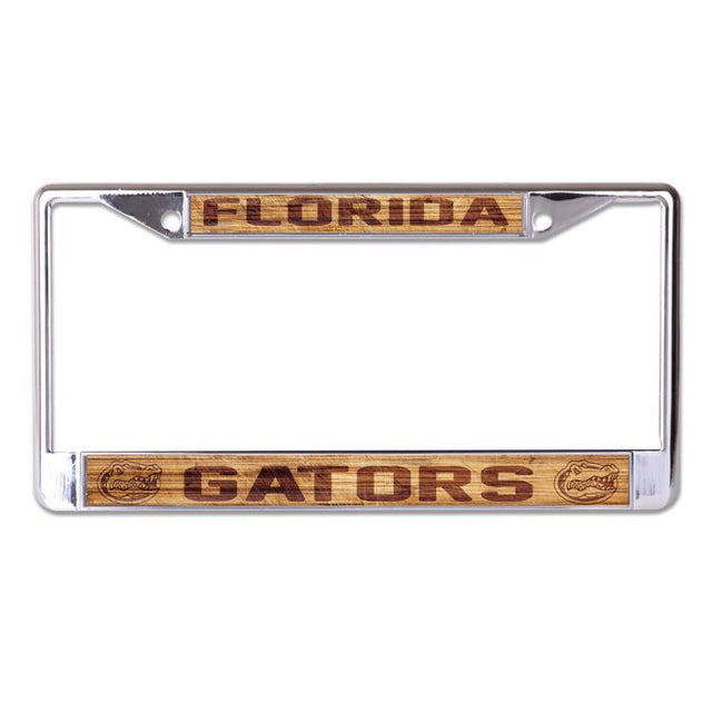 Florida Gators WOOD Lic Plt Frame S/L Printed