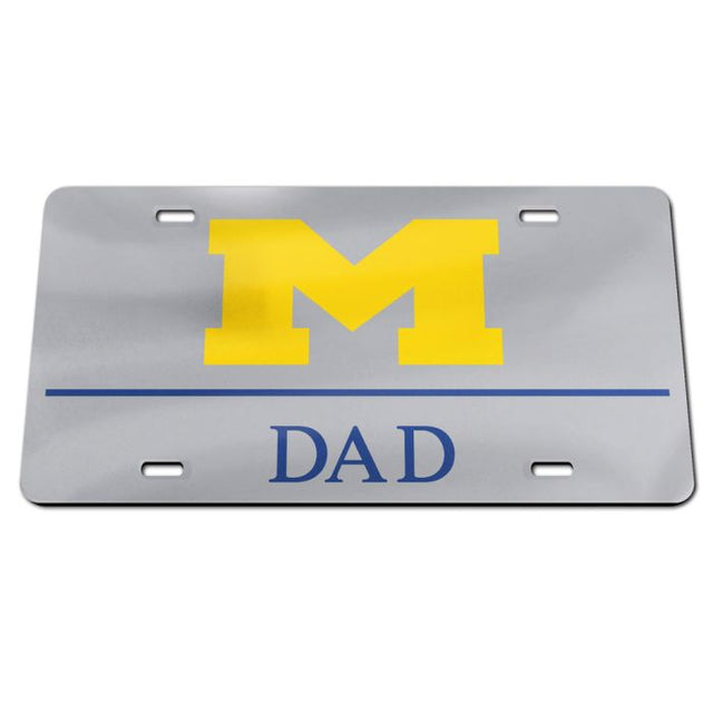 Michigan Wolverines Acrylic Classic License Plates