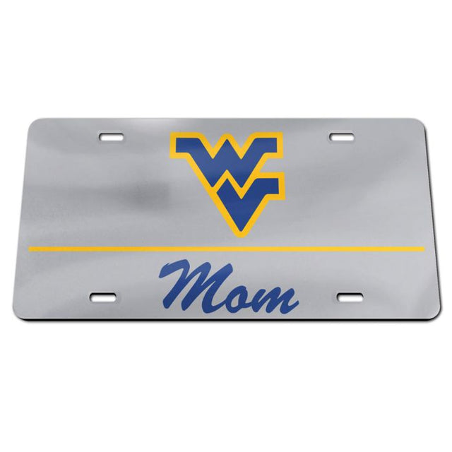 Placas de matrícula clásicas de acrílico de los Mountaineers de West Virginia