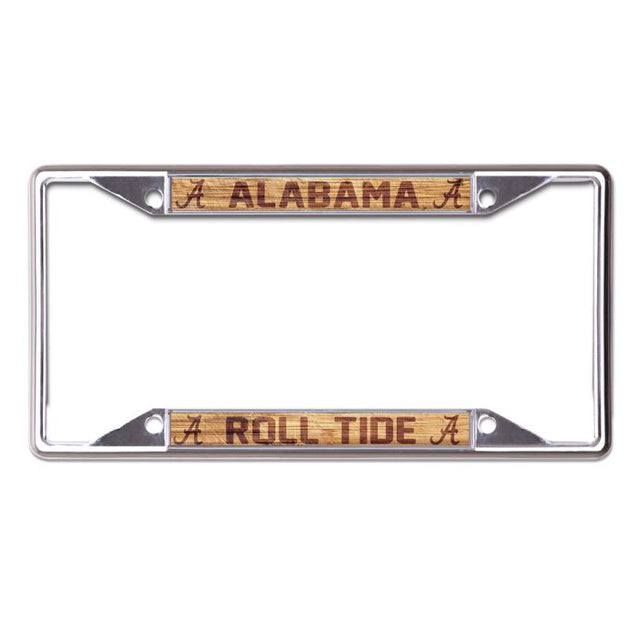 Alabama Crimson Tide WOOD Lic Plt Frame S/L Printed