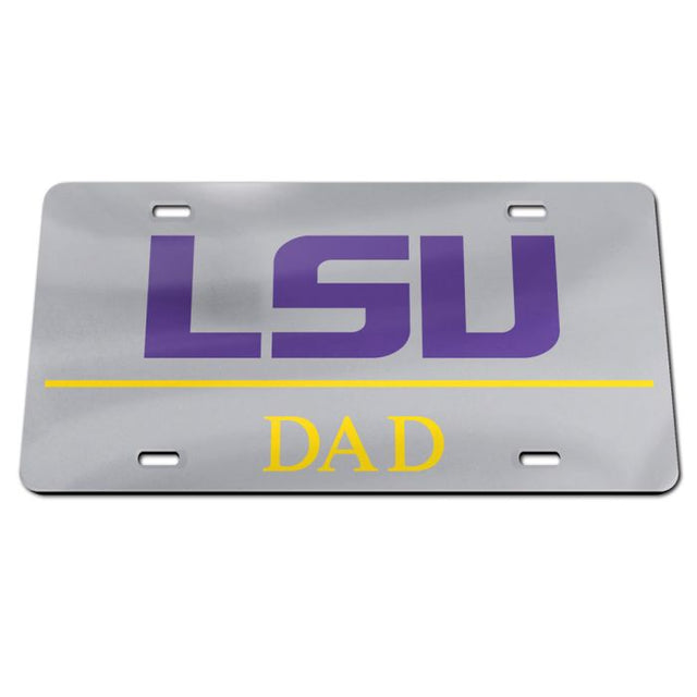 Placas de matrícula clásicas de acrílico de los LSU Tigers