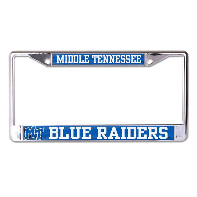 Marco con licencia MEGA de los Blue Raiders de Middle Tennessee State, talla S/L, impreso