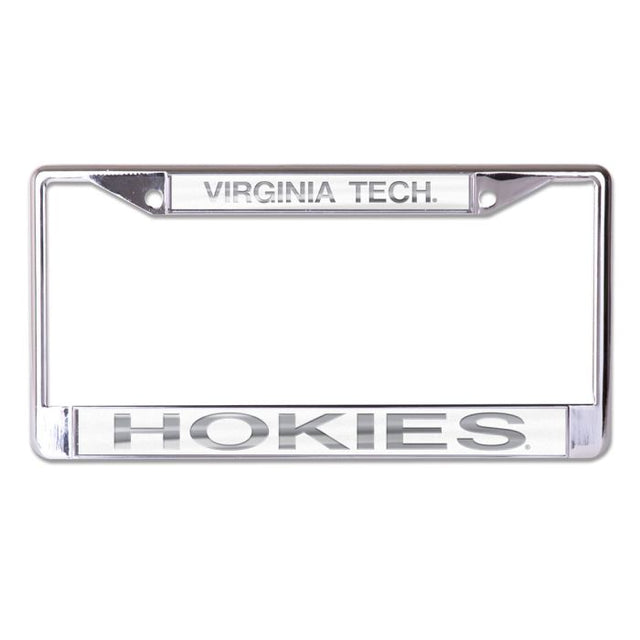 Virginia Tech Hokies FROSTED Lic Plt Frame S/L Printed