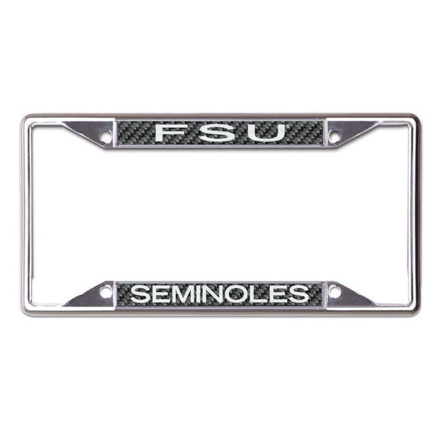 Florida State Seminoles CARBON Lic Plt Frame S/S Printed