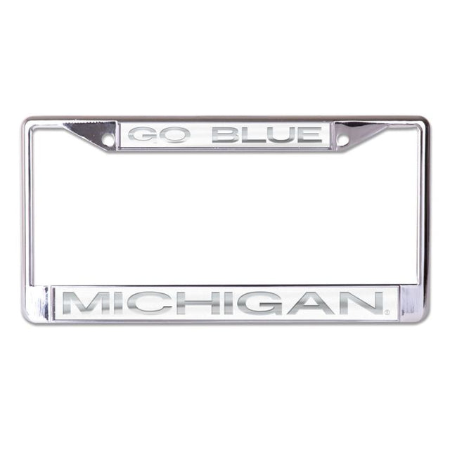 Michigan Wolverines FROSTED Lic Plt Frame S/L Printed