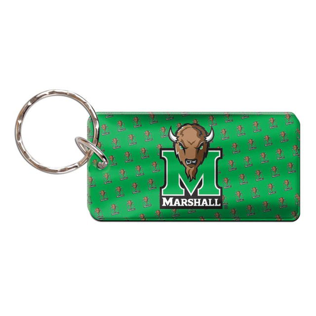 Llavero rectangular de Marshall Thundering Herd