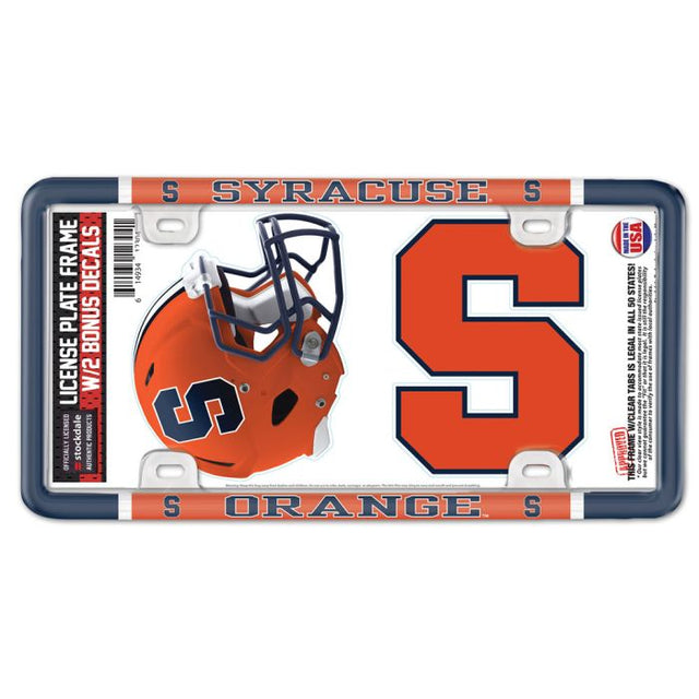 Syracuse Orange License Plate Thin Frame - Plastic w/Decal