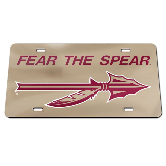 Florida State Seminoles Specialty Acrylic License Plate