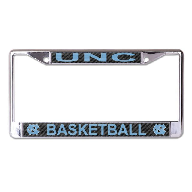 North Carolina Tar Heels CARBON Lic Plt Frame S/L Printed