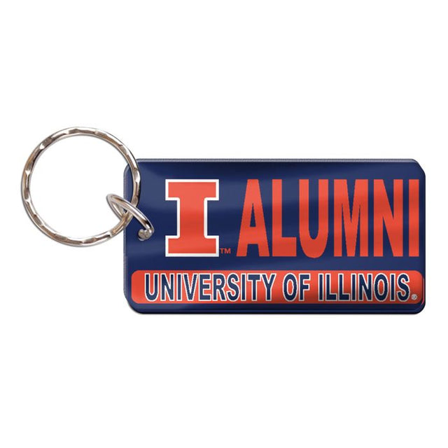 Illinois Fighting Illini Keychain Rectangle