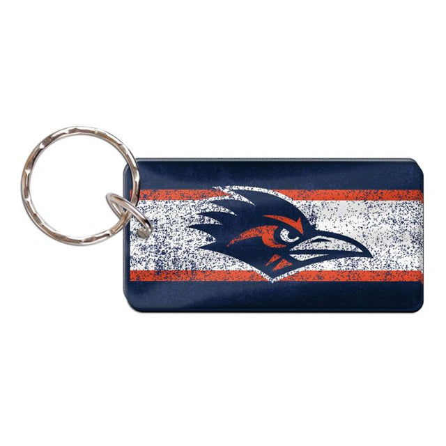 Texas San Antonio Roadrunners VINTAGE Keychain Rectangle